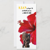 ティキハイビスカスルアウ(ハワイ式宴会)パーティー 招待状 (裏面)