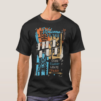 ティキハットの高級トラシ来ーTへの離れこうこそ Tシャツ