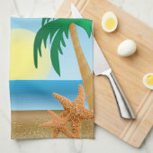 ティキハットサマーデザイン キッチンタオル (四つ折り)