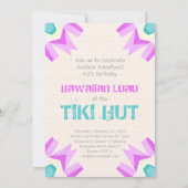 ティキハットハワイアンビーチコマーズバースデーパーティー 招待状 (裏面)