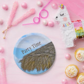 ティキハットハワイアンルアウ（ハワイ式宴会）パーティー ペーパープレート (パーティー)