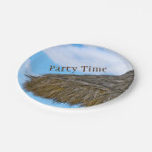 ティキハットハワイアンルアウ（ハワイ式宴会）パーティー ペーパープレート (アングル)