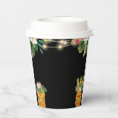 ティキハワイアンアロハトロピカル誕生日ルアウ（ハワイ式宴会）パーティー 紙コップ (裏面)