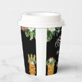 ティキハワイアンアロハトロピカル誕生日ルアウ（ハワイ式宴会）パーティー 紙コップ (右)