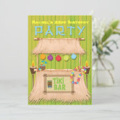 ティキハワイアントロピカルサマーパーティの招待状 招待状 (スタンド正面)