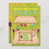 ティキハワイアントロピカルサマーパーティの招待状 招待状 (正面/裏面)