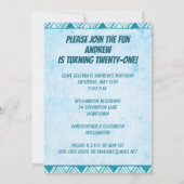 ティキハワイアンルアウ(ハワイ式宴会)バースデーパーティー 招待状 (裏面)