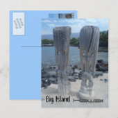 ティキバックサイドビッグアイランドハワイ葉書 ポストカード (正面/裏面)