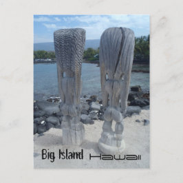 ティキバックサイドビッグアイランドハワイ葉書 ポストカード