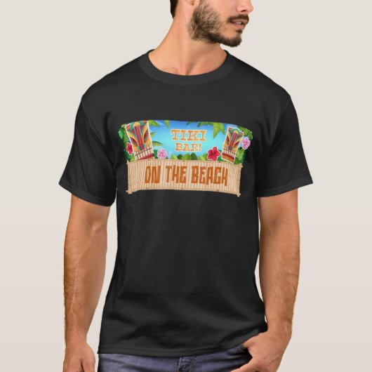 ティキバーオンザビーチ Tシャツ (正面)