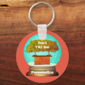 ティキバースノーグローブ キーホルダー (正面)