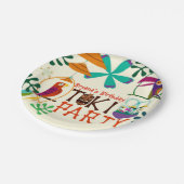 ティキバーズバースデーパーティーヴィンテージルアウ（ハワイ式宴会）プレート ペーパープレート (アングル)