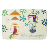 ティキバーズバースデーパーティーヴィンテージレトロカスタム バスマット (正面)