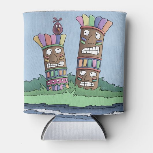 ティキバードローズブドクーラーボックス 缶クーラー (正面)