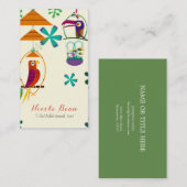 ティキバードヴィンテージレトロアーパーソナライズされたトカスタム 名刺 (正面/裏面)