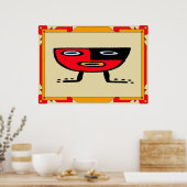 ティキバー標識 ポスター (キッチン)