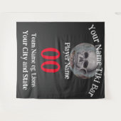 ティキバー番号名市州スローガンTシャツ タペストリー (正面(横))