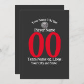 ティキバー番号名市州スローガンTシャツ 招待状 (正面/裏面)