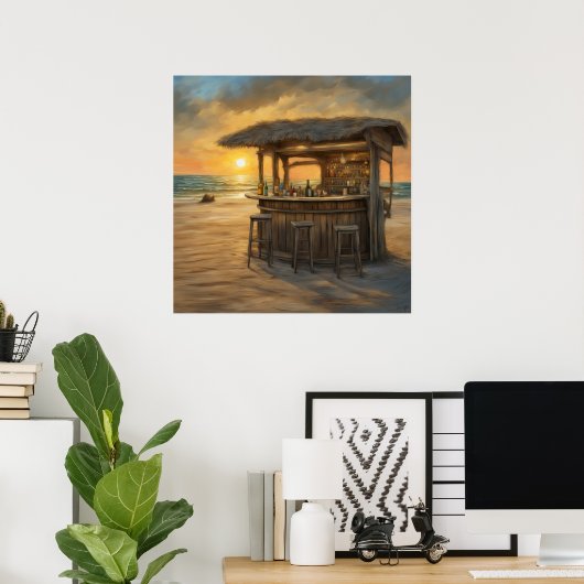 ティキバー- 2 - ポスター (ホームオフィス)