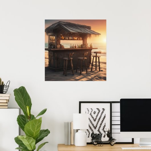 ティキバー- 6 - ポスター (ホームオフィス)