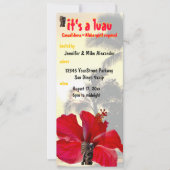 ティキパームツリールアウ(ハワイ式宴会)パーティー 招待状 (正面)