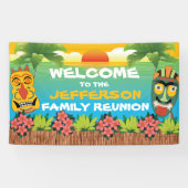 ティキビーチサンセットファミリー懇親会ウェルカム 横断幕 (横)