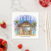 ティキビーチバートロピカルサーフ&シーベビーシャワー スタンダードカクテルナプキン (インサイチュ)