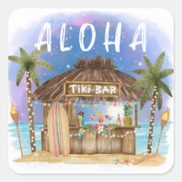 ティキビーチバートロピカルサーフ&シー スクエアシール