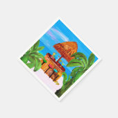 ティキビーチバーナプキン スタンダードカクテルナプキン (角)