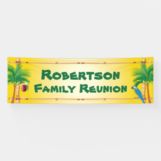 ティキビーチファミリー懇親会 横断幕 (横)