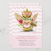 ティキピンク招待状 招待状 (正面/裏面)