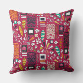 ティキピンク クッション (裏面)