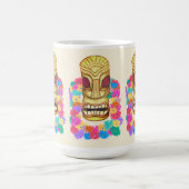 ティキヘッドハワイアンレイ コーヒーマグカップ (中央)