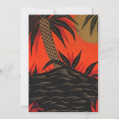 ティキポリネシアトロピカルナイツルアウ(ハワイ式宴会)招待状 招待状 (正面)