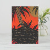 ティキポリネシアトロピカルナイツルアウ(ハワイ式宴会)招待状 招待状 (スタンド正面)