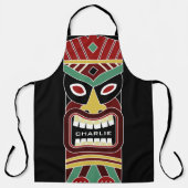ティキマスク名前をカスタムする エプロン (正面)