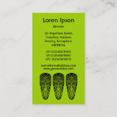 ティキマスク – 黒天の緑 名刺 (裏面)