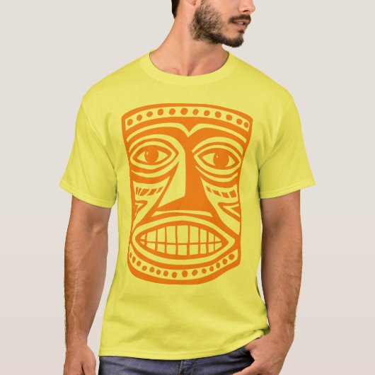 ティキマスクIII – オレンジ Tシャツ (正面)