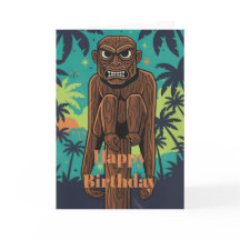 ティキモンキーの誕生日カード