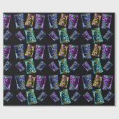 ティキラブネオンティキヘッド ラッピングペーパー (フラット)