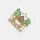 ティキルアウ | トロピカルビーチアロハ スタンダードカクテルナプキン (角)