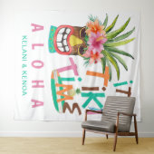 ティキルアウ | トロピカルビーチアロハ タペストリー (インサイチュ(横))