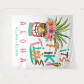 ティキルアウ | トロピカルビーチアロハ タペストリー (正面(横))