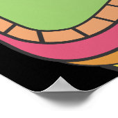 ティキルアウ(ハワイ式宴会)テーマ誕生日BBQバナーポスター ポスター (角)