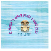 ティキルアウ(ハワイ式宴会)熱帯島ビーチ スタンダードカクテルナプキン