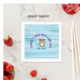 ティキルアウ（ハワイ式宴会）熱帯島ビーチ スタンダードカクテルナプキン