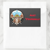 ティキヴィレッジ 長方形シール (バッグ)