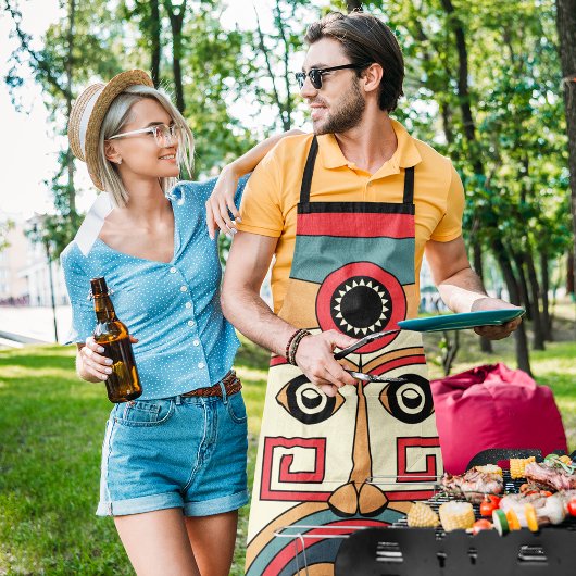 ティキ伝統的マスク エプロン