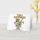 ティキ女神 カード (黄色い花)