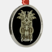 ティキ彫刻雷 メタルオーナメント (右)